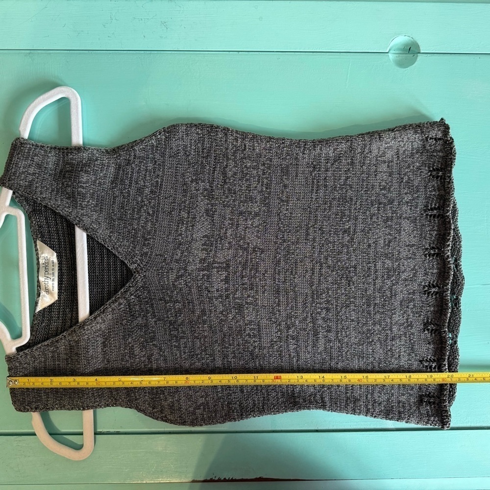 Dorothy Perkins Gray Ribbed Fitted Tank Top - Picture 9 of 10